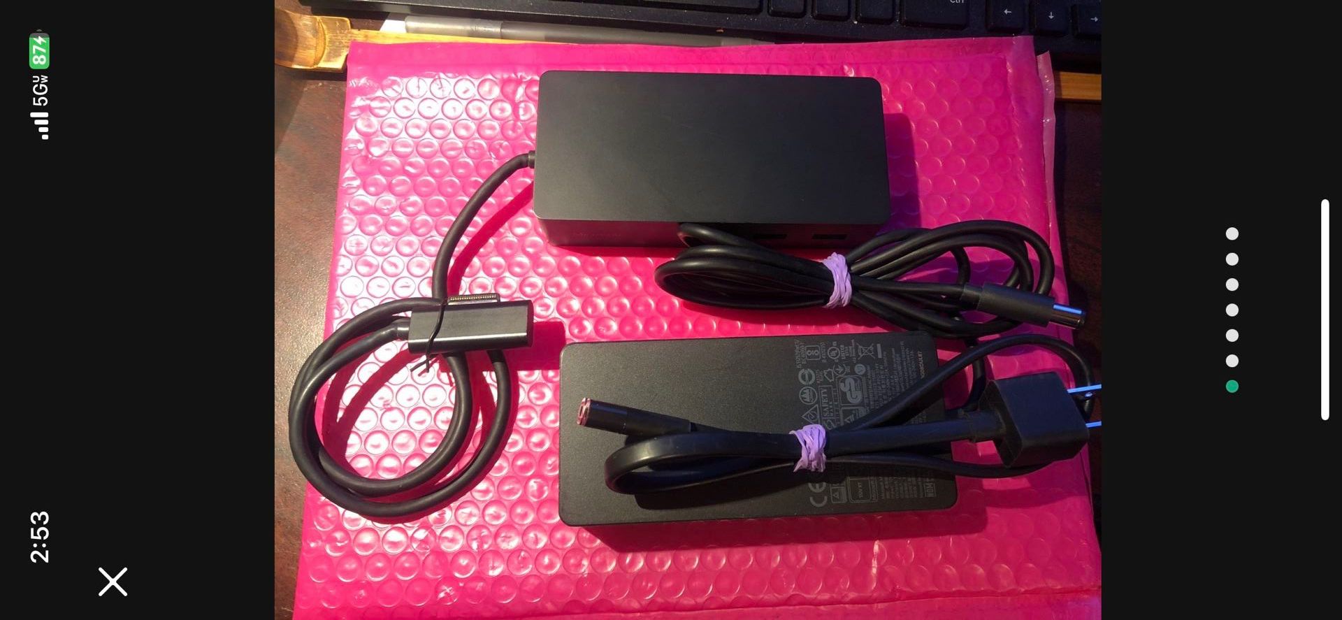 Microsoft Surface Dock Model 1661 Come With 1749 Power Adapter