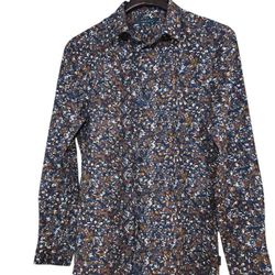 Perry Ellis Slim Fit Floral Print Men's Shirt M