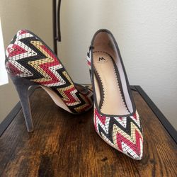 Madison by Shoe Dazzle Striped Heel