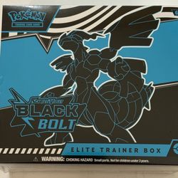 Pokemon Scarlet & Violet Black Bolt Elite Trainer Box