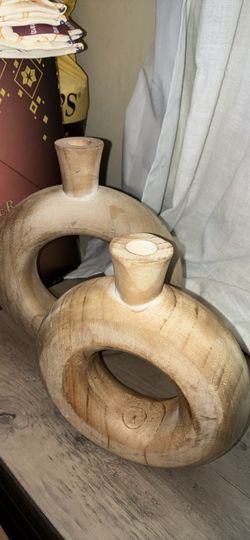 Wooden Donut base  Set of 2
