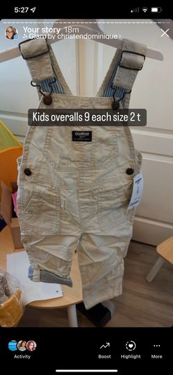 Osh Kosh Overall Size 2T