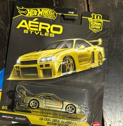 Hot Wheels Aero Styles Gold LBWK LB-ER34 Super Silhouette