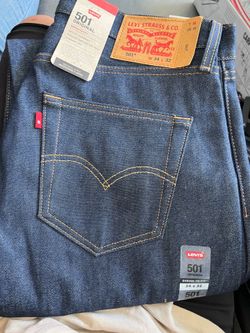 Levis 501 Shrink To Fit 34 x 32, Color Black And Rigid