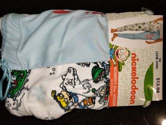 Women Nickelodeon Sleepwear Jogger BabyBlue & White Size 3X(22w-24w)