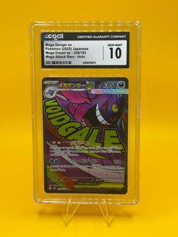 Mega Gengar ex CGC 10 Gem Mint Pokémon Card