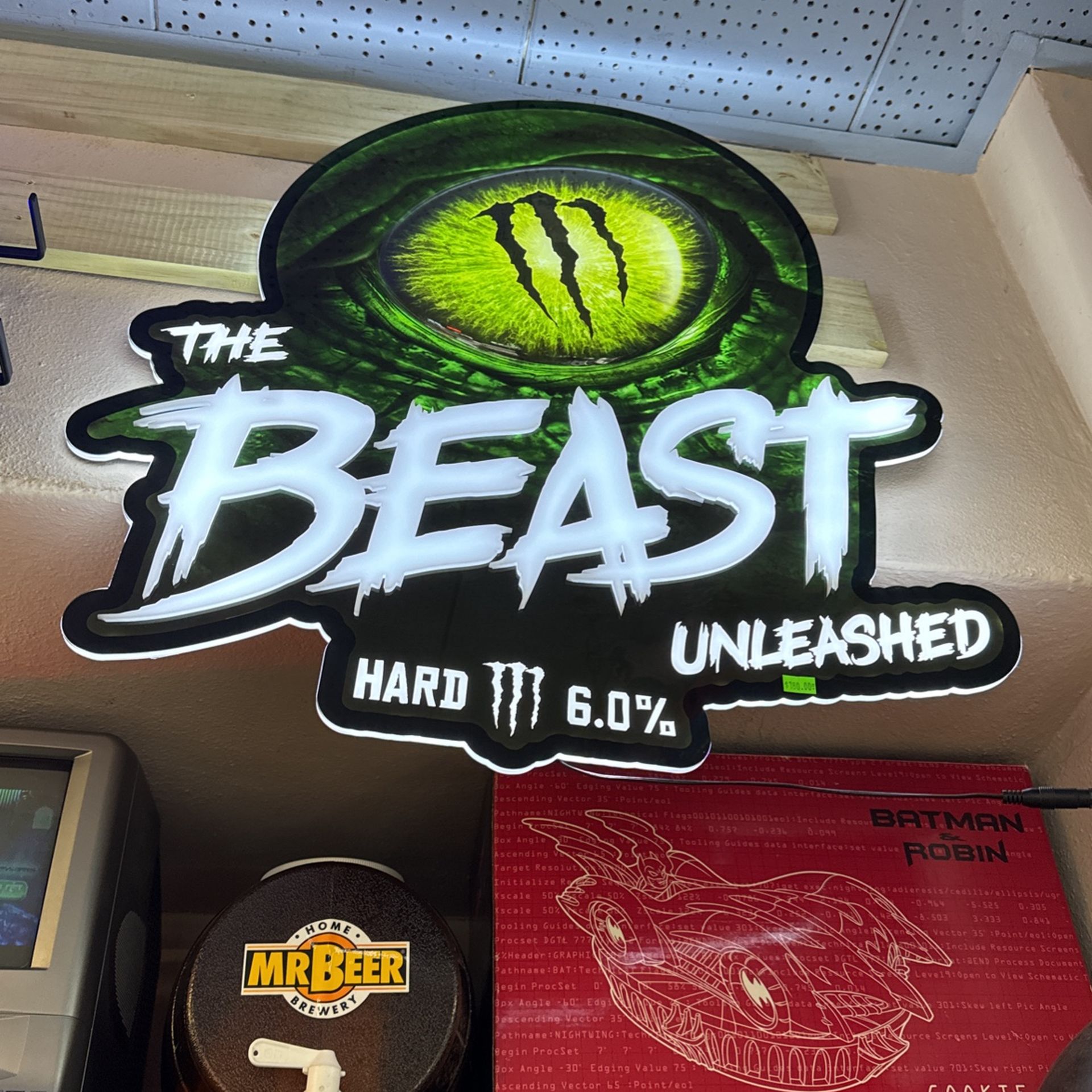 Monster Energy Wall Light