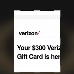Verizon gift card 300$