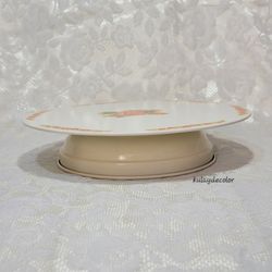 Vintage 1950's Swiss Musical Happy Birthday Rotating Cake Plate Music Box Works