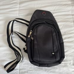 Mini black and white backpack 