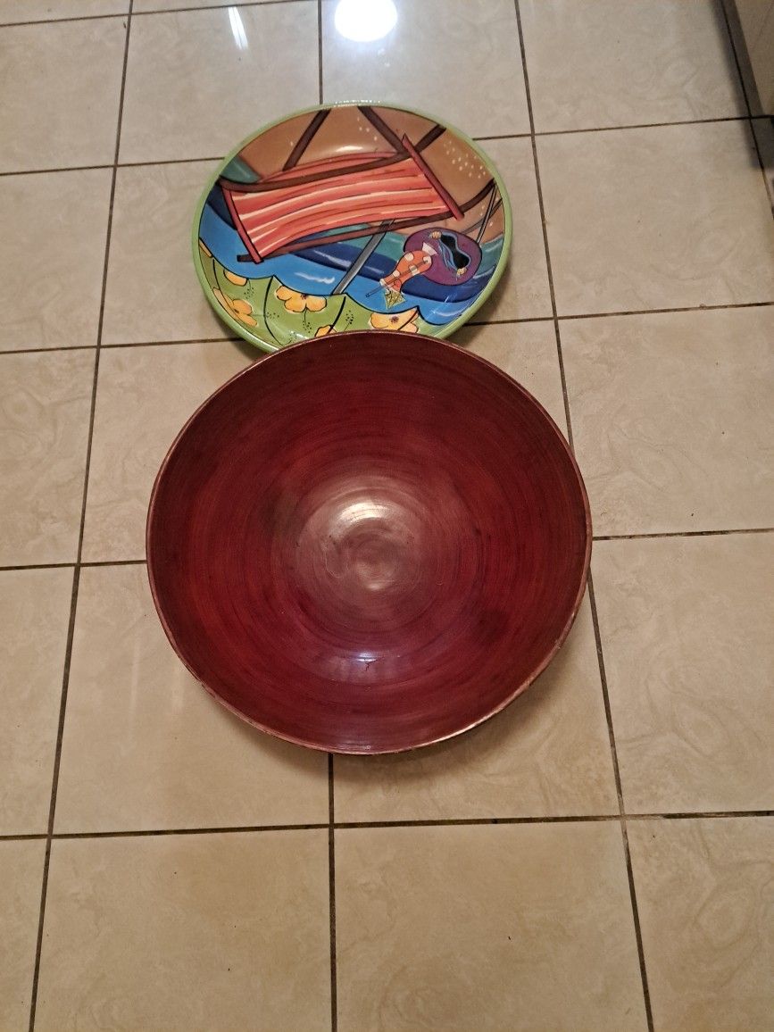 2 Pcs Bowles 16" & 17" Both $5.00 