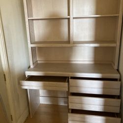  Heavy Duty Solid Wood Desk and small night Stand Drawer