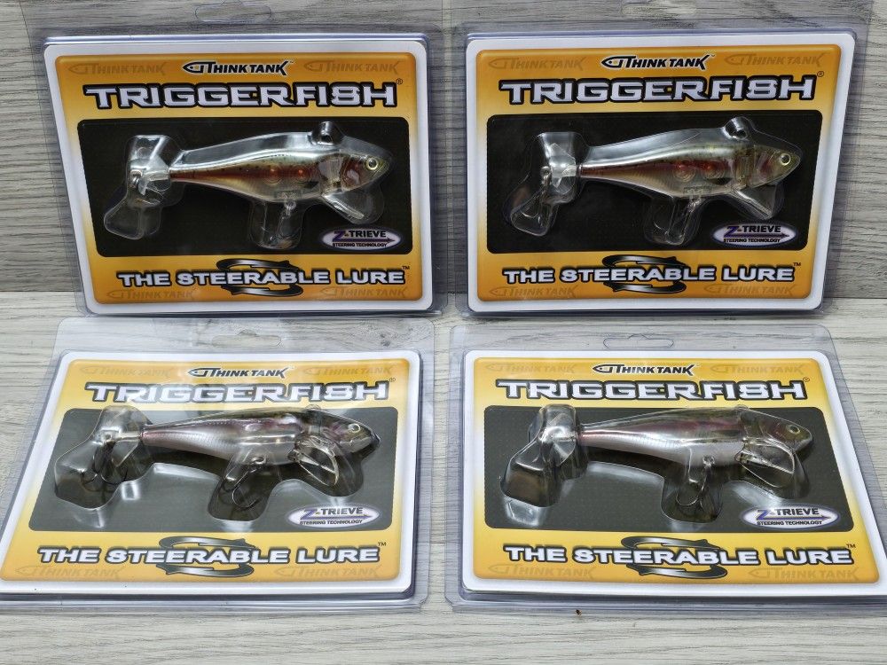 NEW Lot of 4 Fishing Lure Think Tank Triggerfish 4 1/2" 5/8oz. Lure