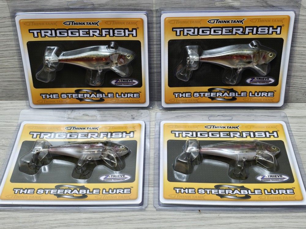 NEW Lot of 4 Fishing Lure Think Tank Triggerfish 4 1/2" 5/8oz. Lure 