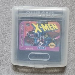 Sega Game Gear X-men Game With Clear Case