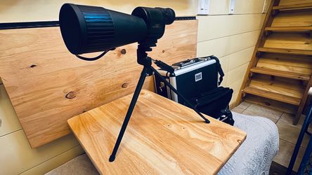 Rugged Exposure 12-60x78 Zoom Spotting Scope w/ Tripod & Pistol Grip