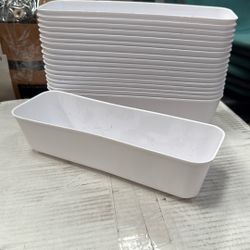 Small Thin White Container