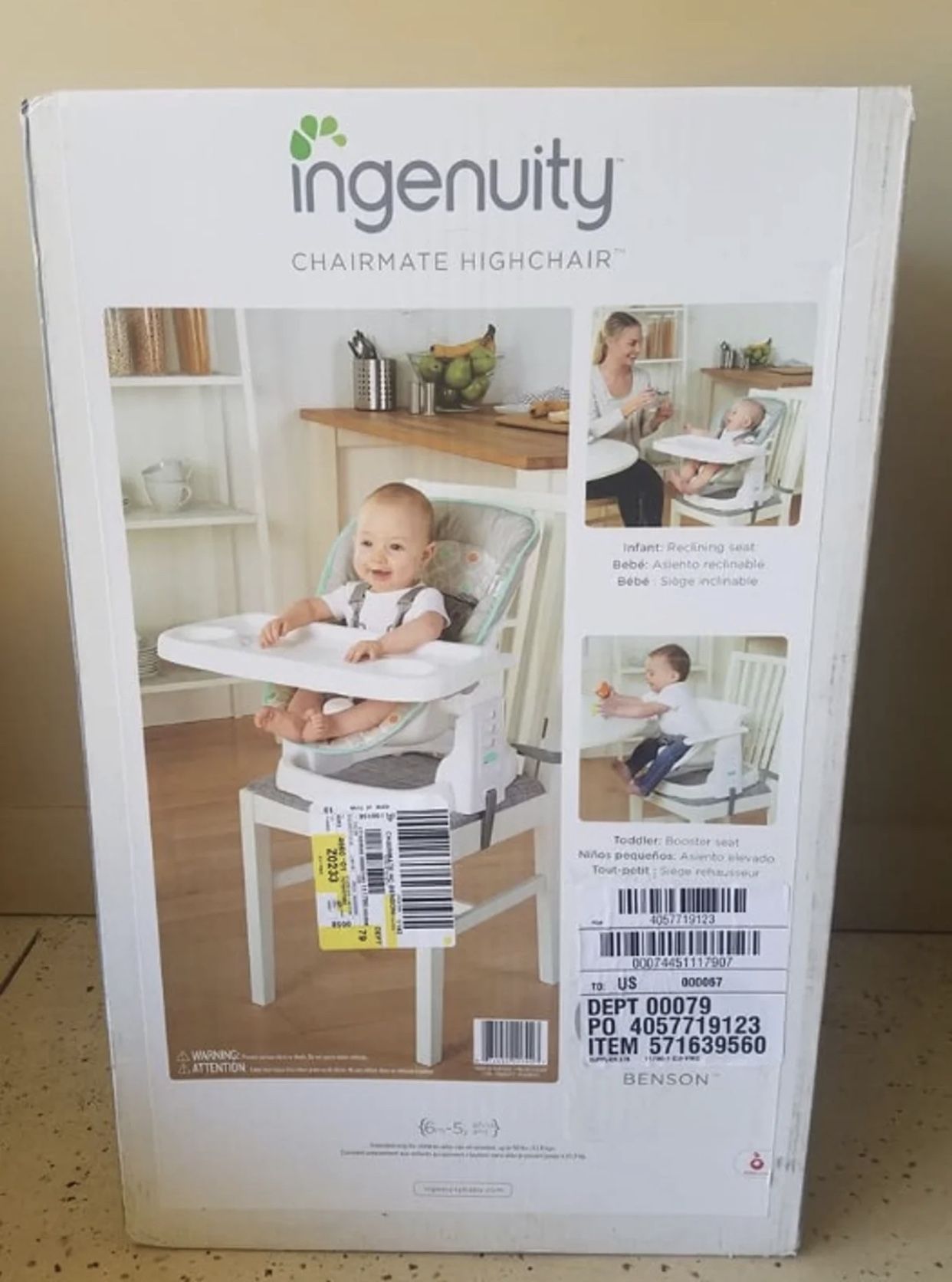Ingenuity ChairMate High Chair Benson