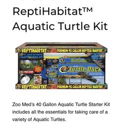 Zoo Med Aquatic Turtle Tank Lights Water Filter Food 