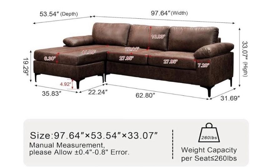 Sectional Couch (New!)