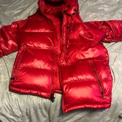 Red Ralph Lauren Jacket Gorham Glossed Down 
