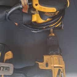 Dewalt set with bew grinder $50