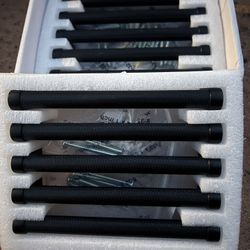 Matte Black Textured Cabinet Handles