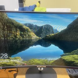 Sceptre T27  27” Curved Gaming Computer Monitor 75Hz LED, HDMI 3.5mm Audio, VGA