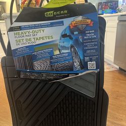 Mid Size SUV Front Only Black Rubber Mat - New