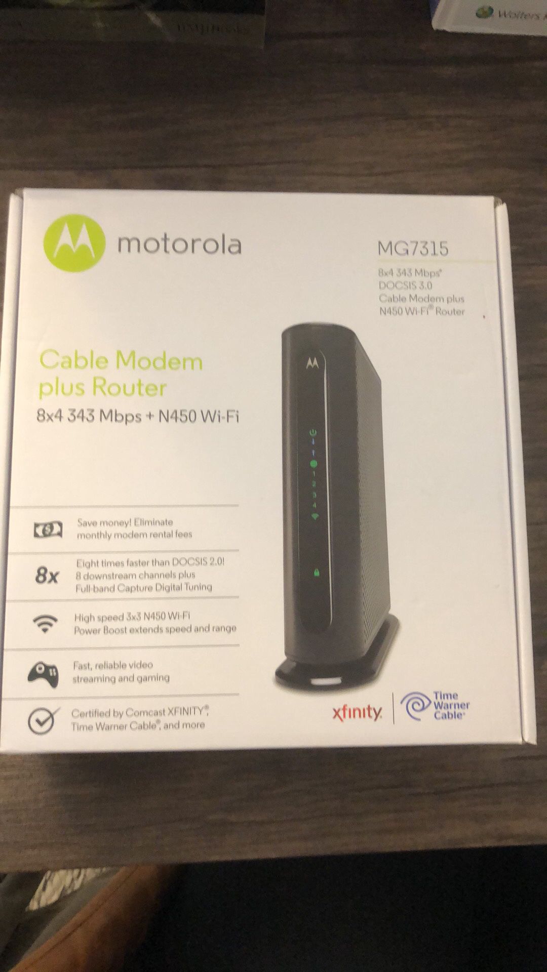 Motorola Cable Modem plus Router MG7315
