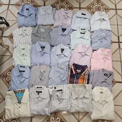 90 mens used quality shirts.. size large