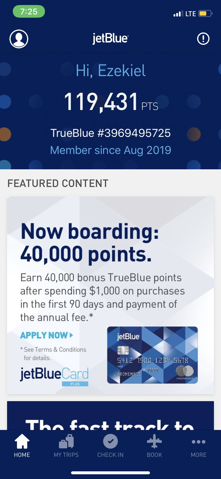 JetBlue airline ticket *Not Real Price*