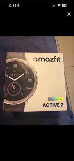 Amazfit Active 2 44mm Fitness Smart Watch with Leather Brand New Sealed