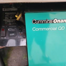 Cummins Onan Commercial QD Generator 7.5kw 120V 1PH