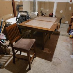 Used - Jofran Caleb Brown 7PC Counter Height Table with Butterfly Leaf