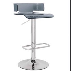 Black Acrylic Bar Stool 