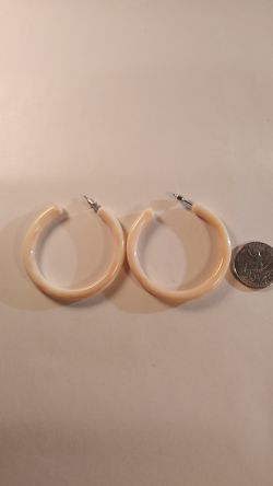 Acrylic hoop earrings