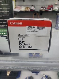 Canon EF 85mm f/1.8 USM Lens