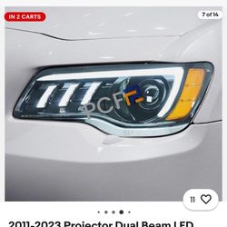 Pair 2011-2023 Chrysler 300 HID / LED RGB Multicolor Headlights