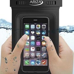 New Black Universal Waterproof Pouch Case with Lanyard Strap 