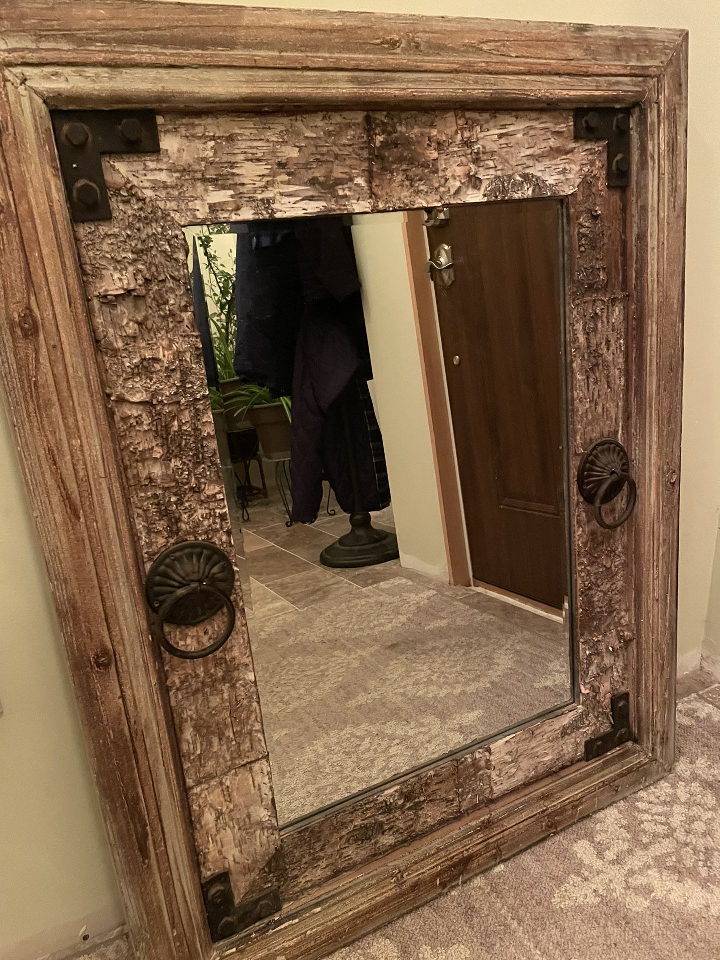 Large Rustic Mirror