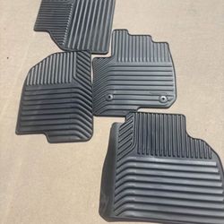 Crew Cab First- and Second-Row Premium All-Weather Floor Mats in Jet Black