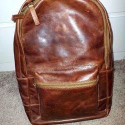 Fossil Leather Estate Backpack Cognac
