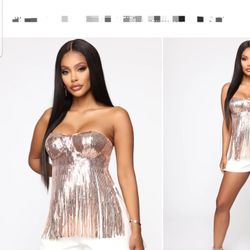 Fashion Nova Sequin Top
