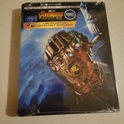 Avengers Infinity War Ultra 4K Bluray Steelbook Best Buy Exclusive Sealed 