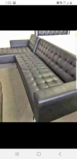 New Black Futon Sectional Sofa