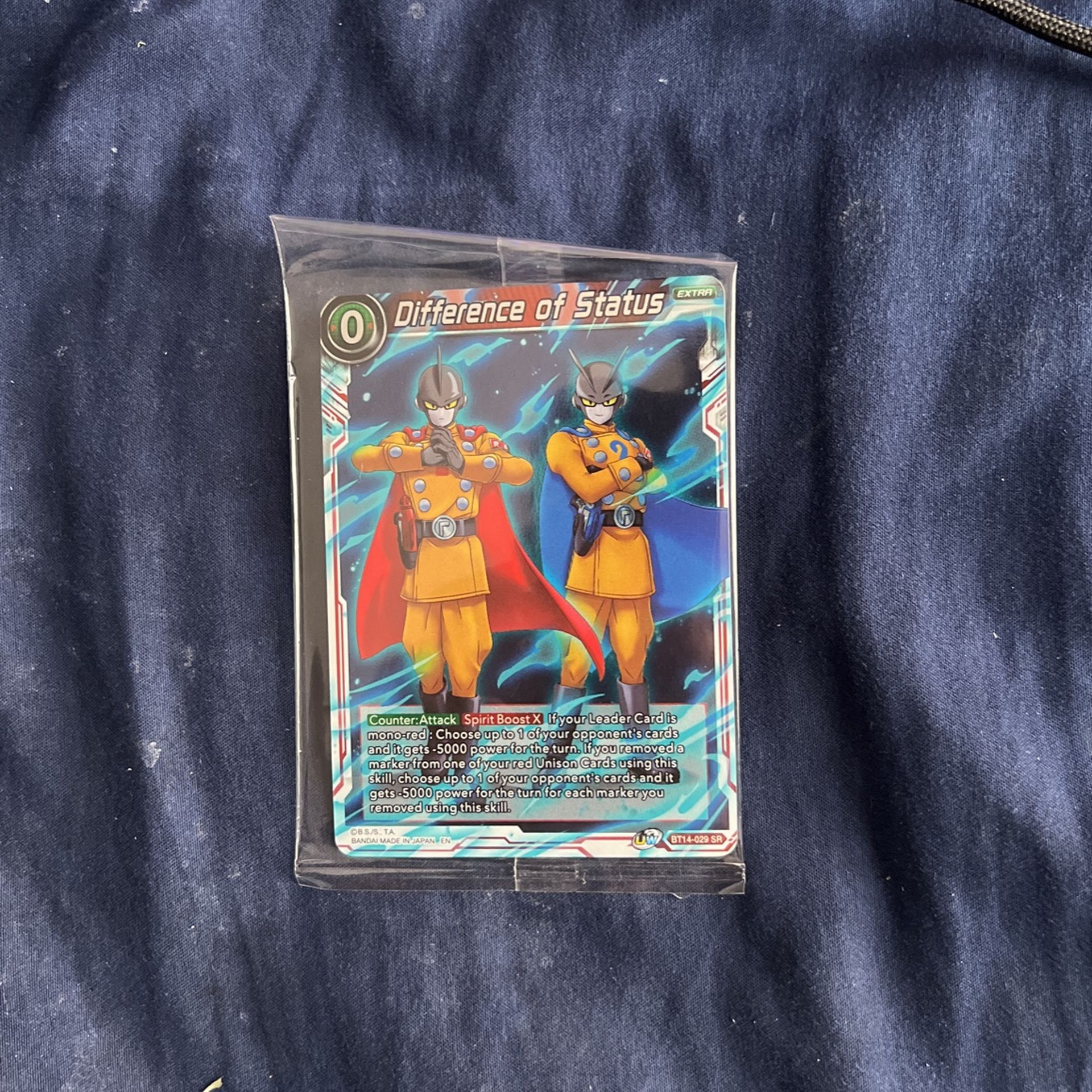 DRAGON BALL SUPER CARD GAME Difference Of Status Promo Card gamma 1 &2 BT14-029