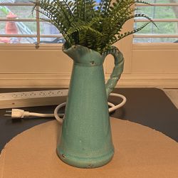 Glass Vase With The Flowers 