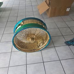 24 inch gold plated rims
