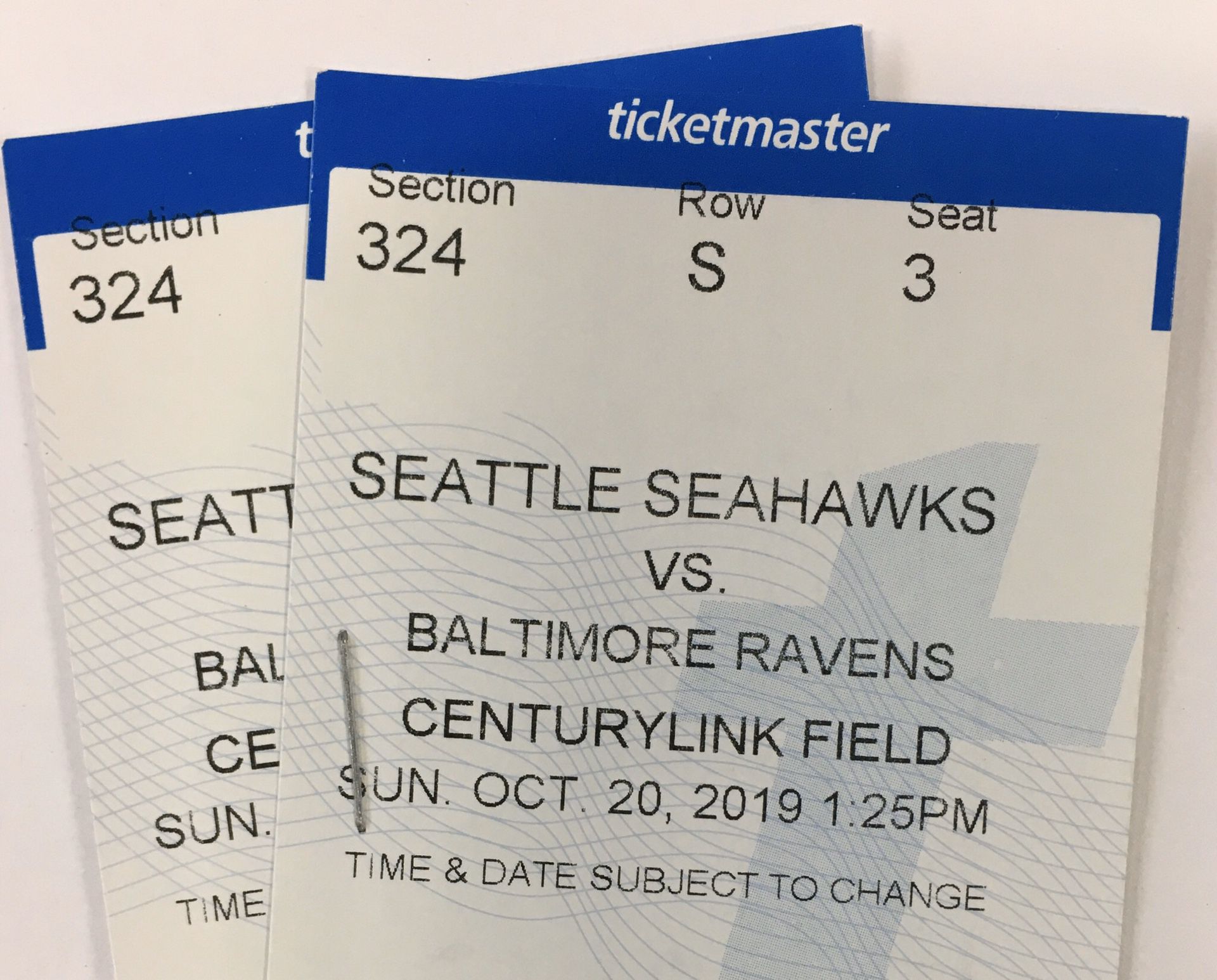 Seahawks vs ravens tickets